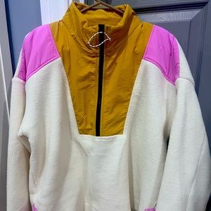 Women’s XL fleece half zip jacket made by Free Assembly
